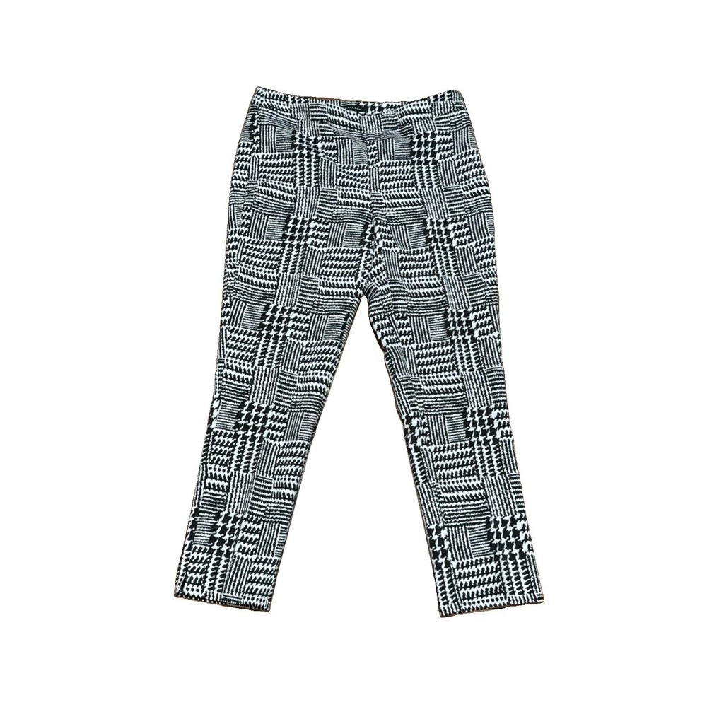 Jones New York  Ladies Black & White Stretch Pants Dressy Business Class  Sz 8